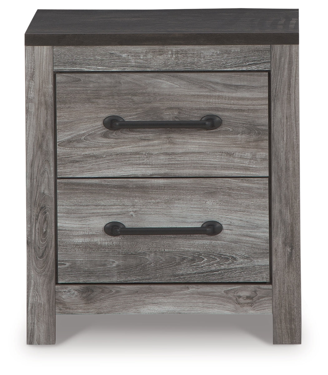 Bronyan Queen Panel Bedroom Set, Dark Gray