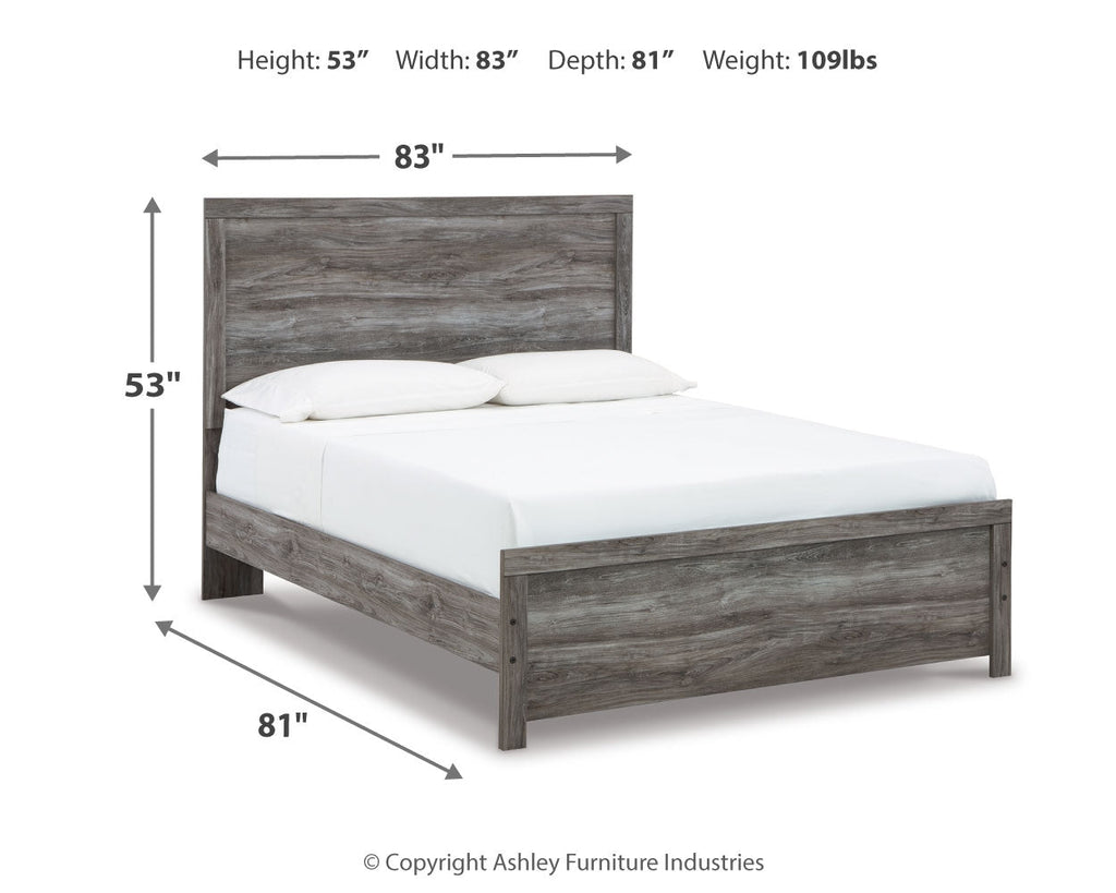 Bronyan Queen Panel Bedroom Set, Dark Gray