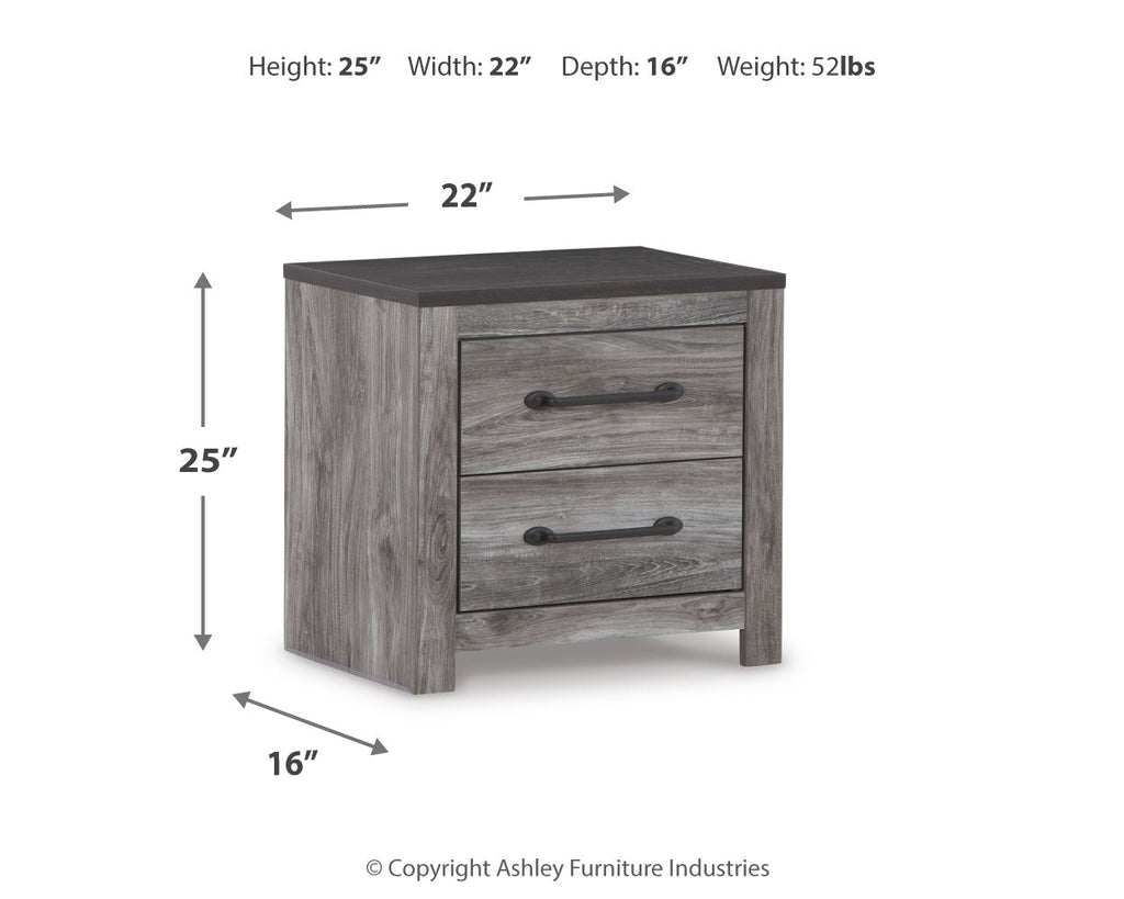Bronyan Queen Panel Bedroom Set, Dark Gray