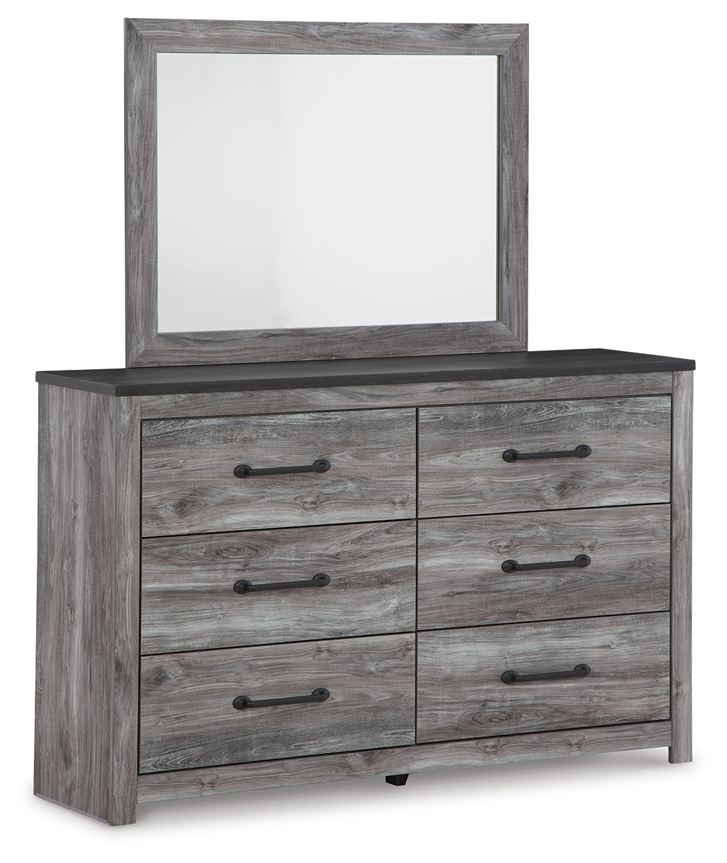 Bronyan King Panel Bed & Dresser & Mirror & Chest & 2 Nightstands