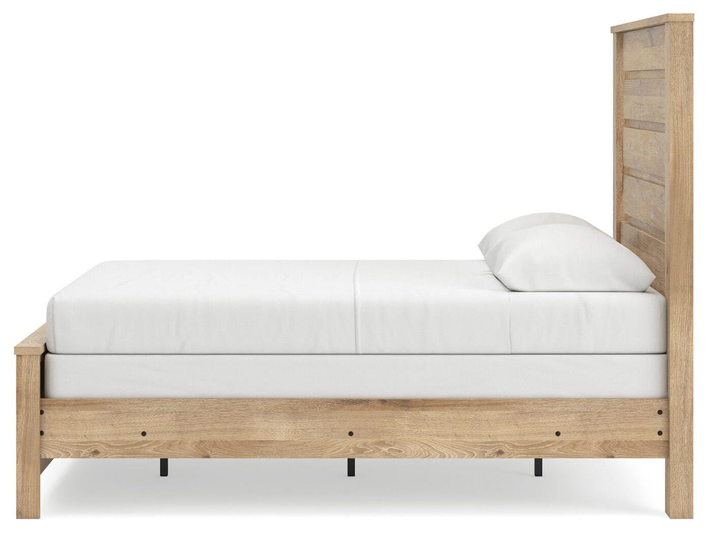 Brozmont Tan Full Panel Bed