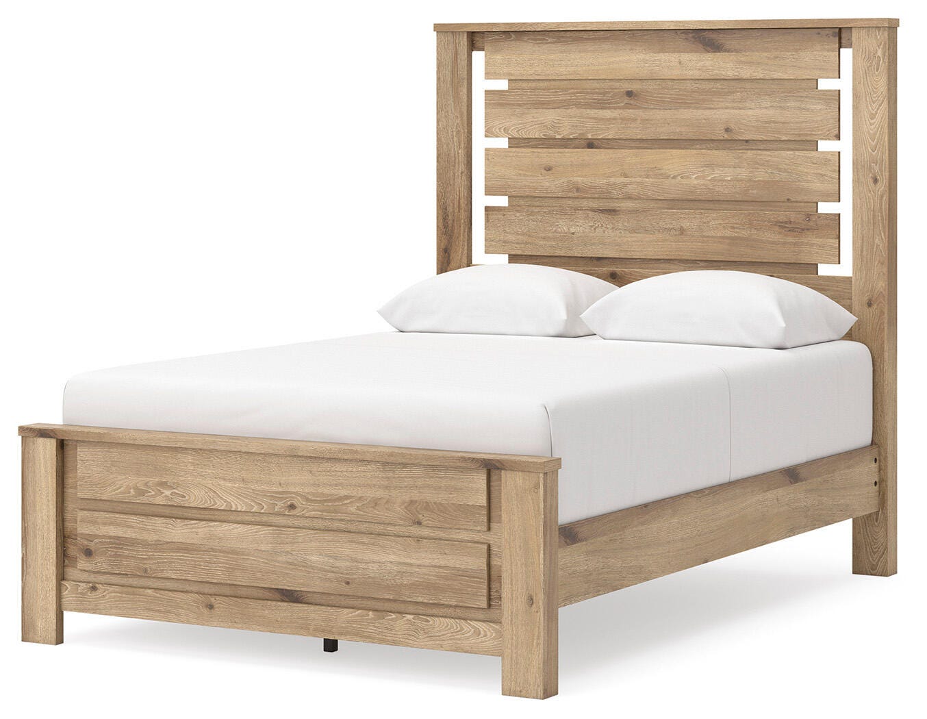 Brozmont Tan Full Panel Platform Bed
