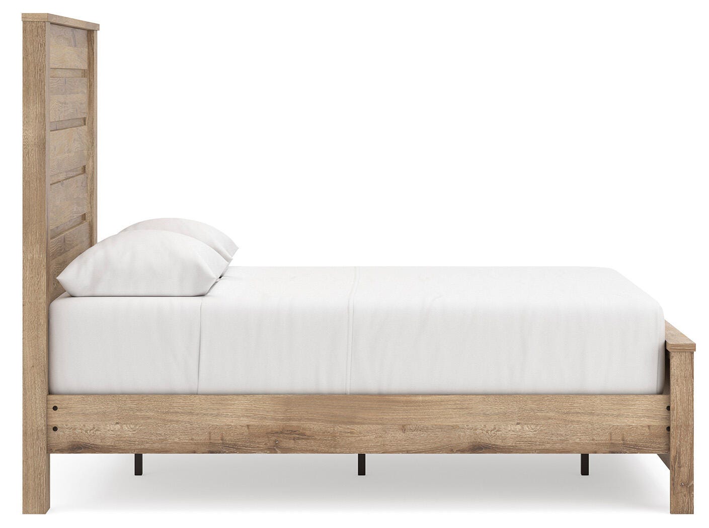 Brozmont Tan Full Panel Platform Bed