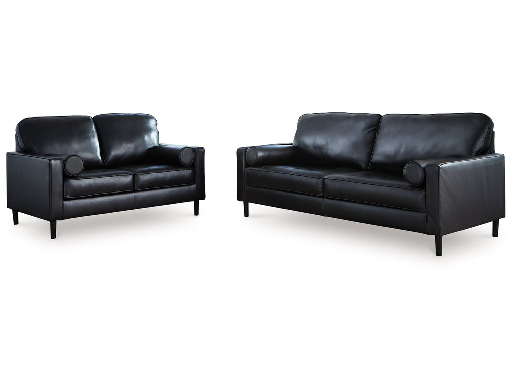 Bryceview Onyx Sofa and Loveseat