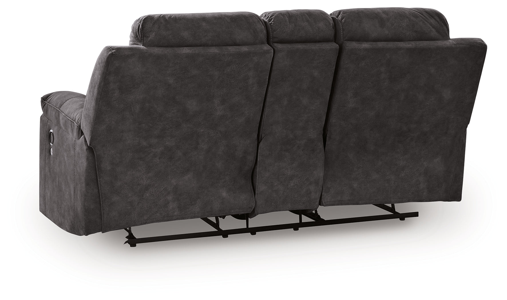 Brysonview Charcoal DBL Rec Loveseat w/Console
