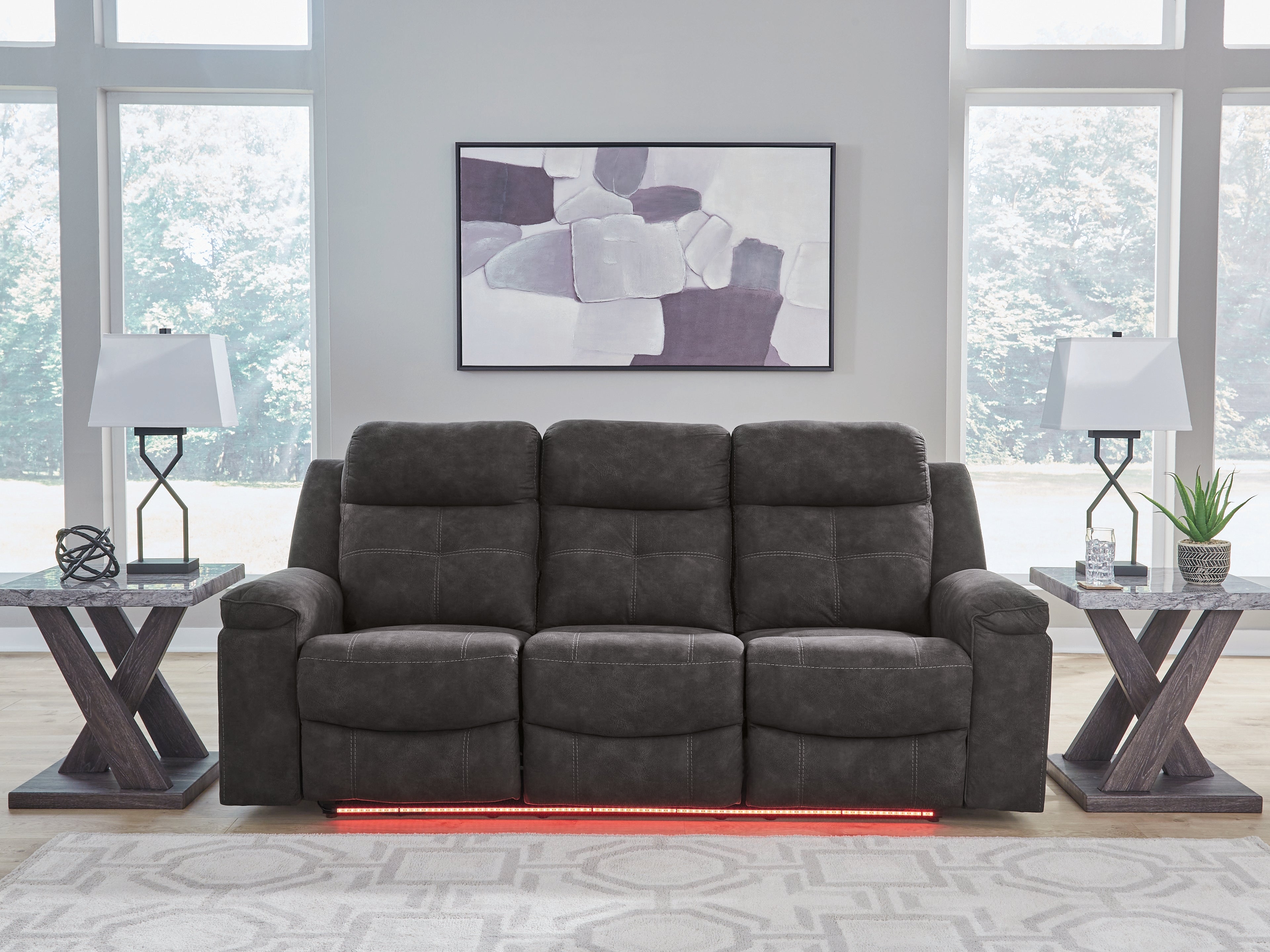 Brysonview Charcoal Reclining Sofa