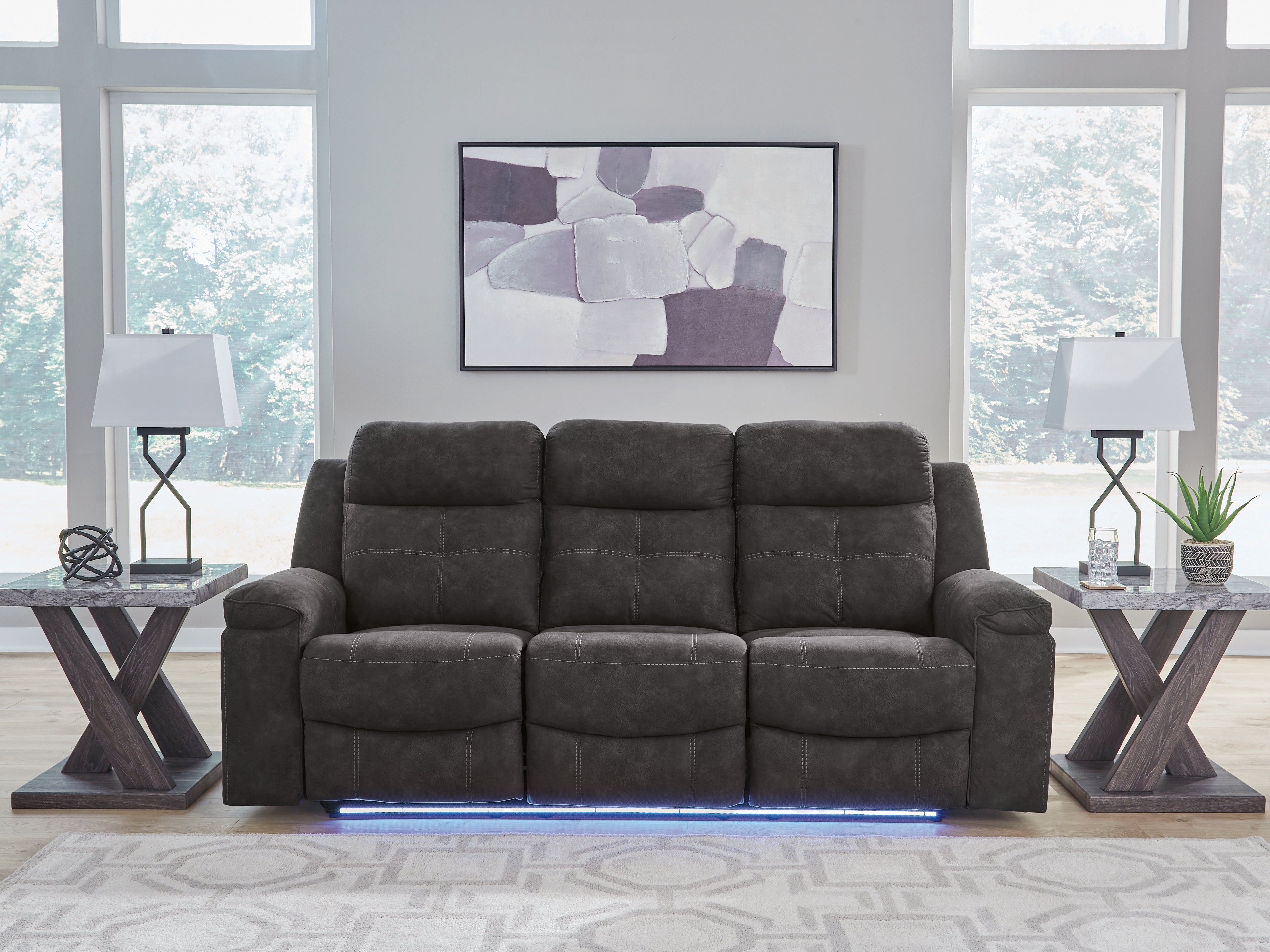 Brysonview Charcoal Reclining Sofa