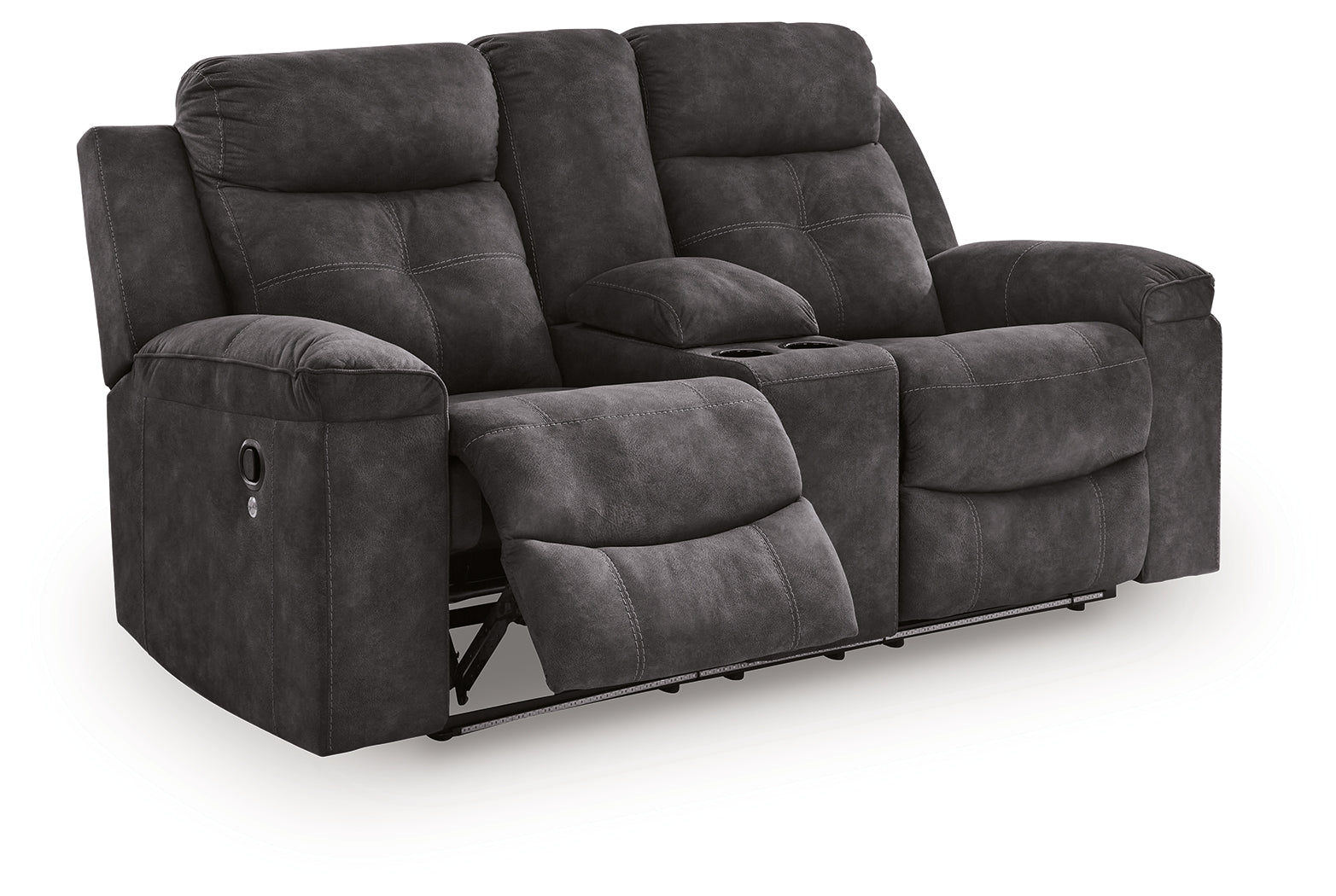Brysonview Charcoal Reclining Sofa and Loveseat