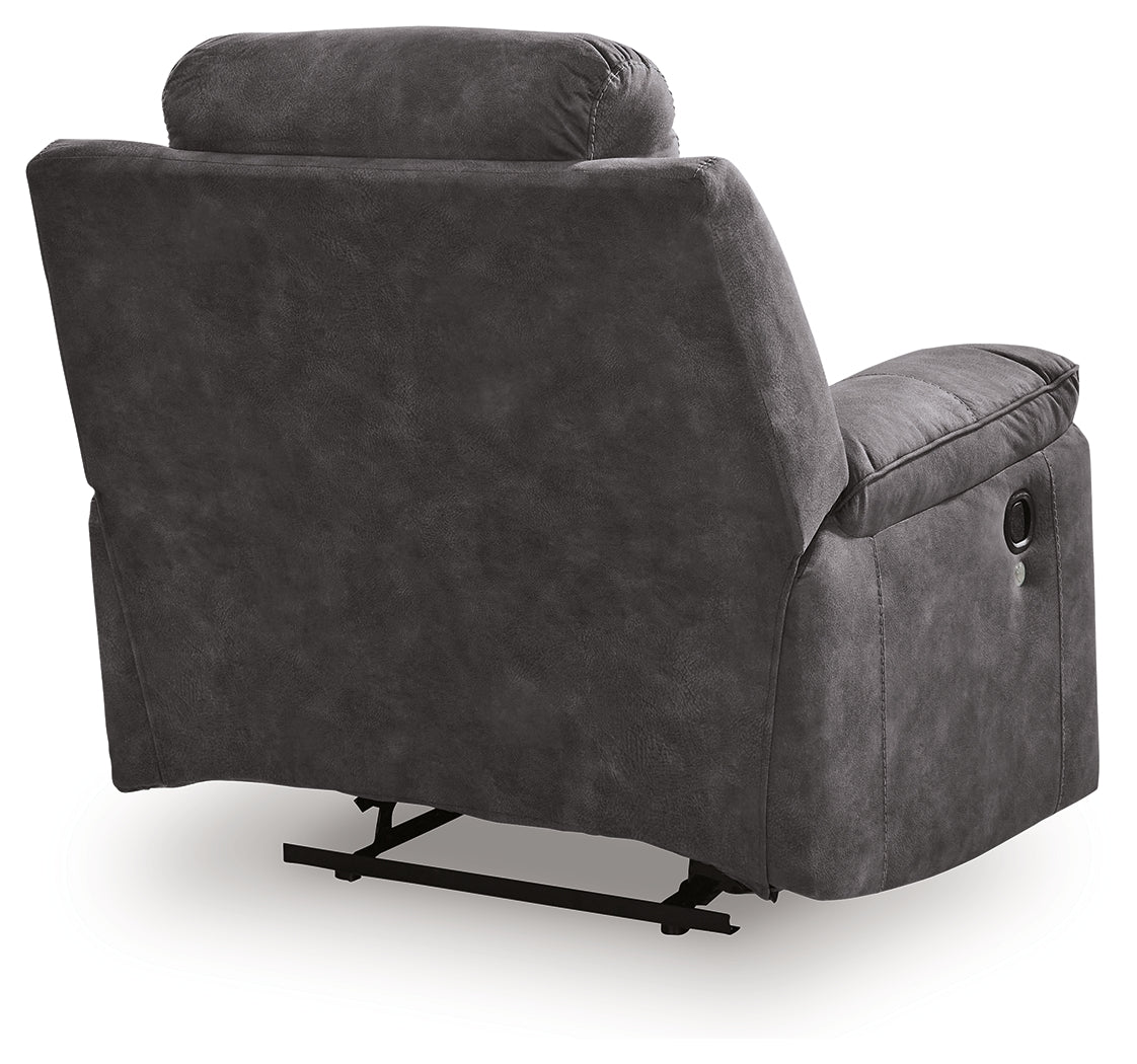Brysonview Charcoal Zero Wall Recliner