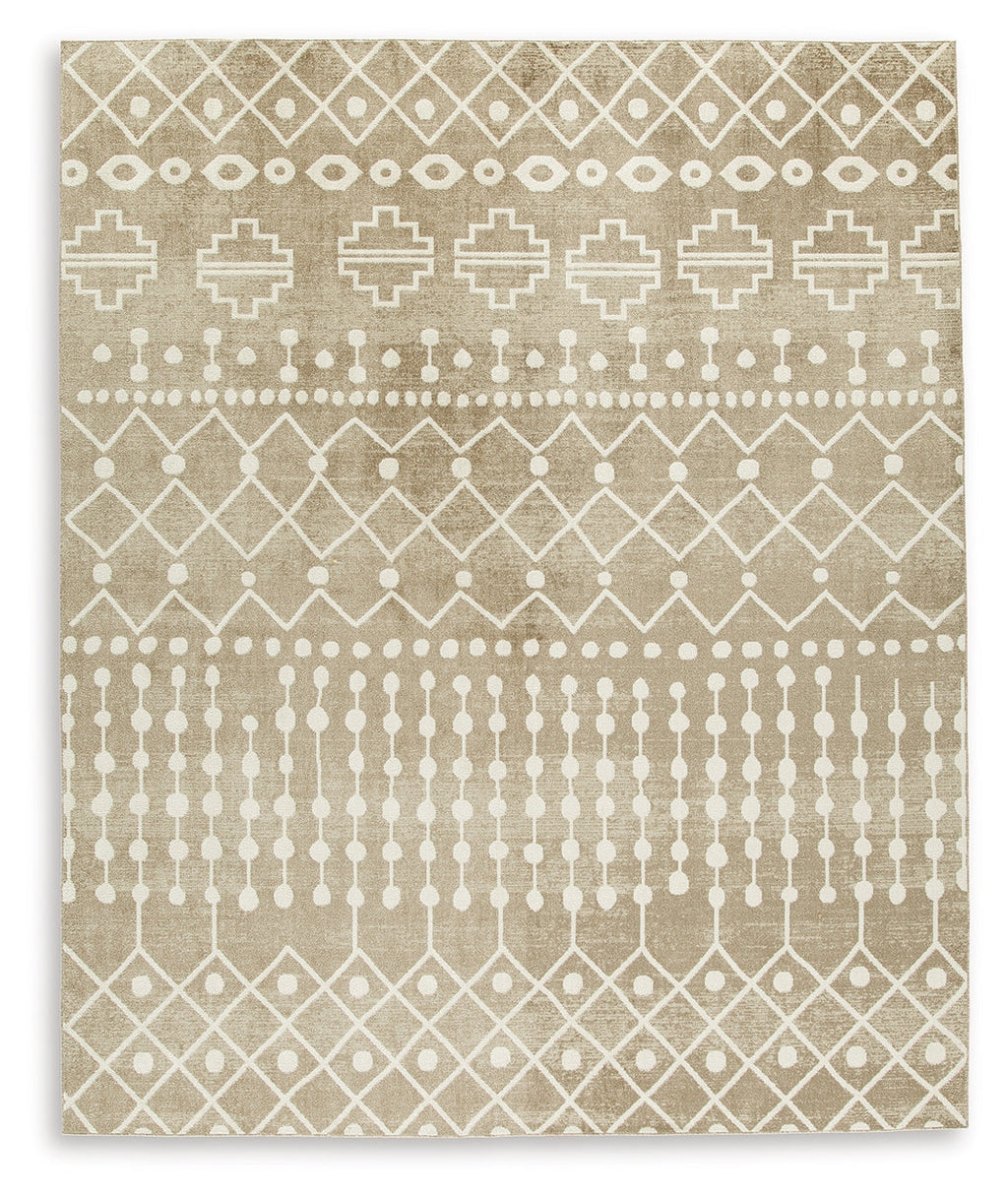 Bunchly Tan/Brown/Cream 8' x 10' Rug