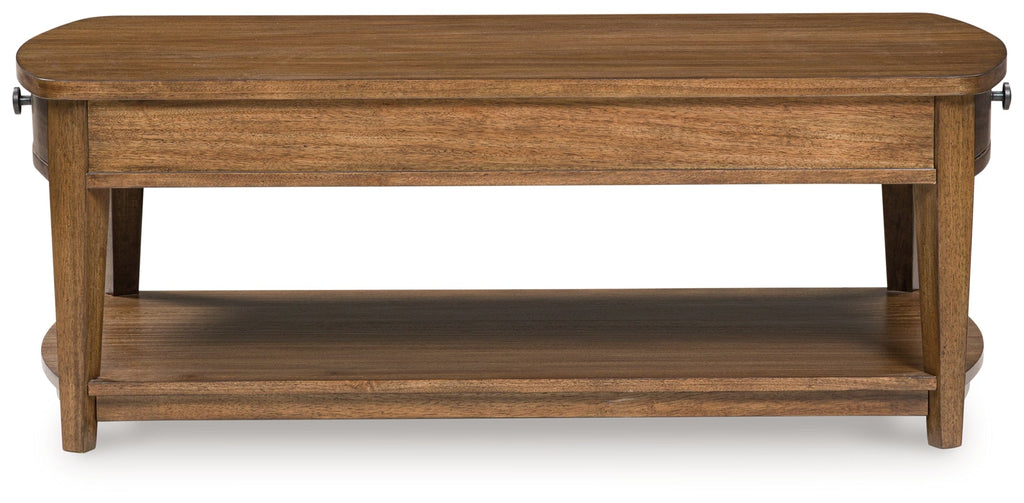 Burkbyer Brown Rectangular Cocktail Table
