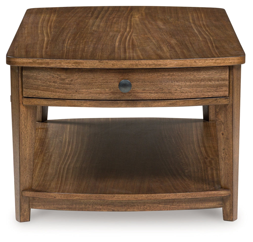 Burkbyer Brown Rectangular Cocktail Table