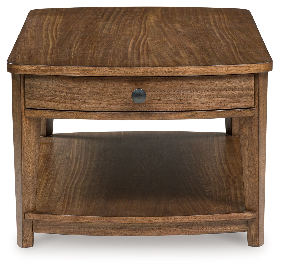Burkbyer Brown Rectangular Cocktail Table
