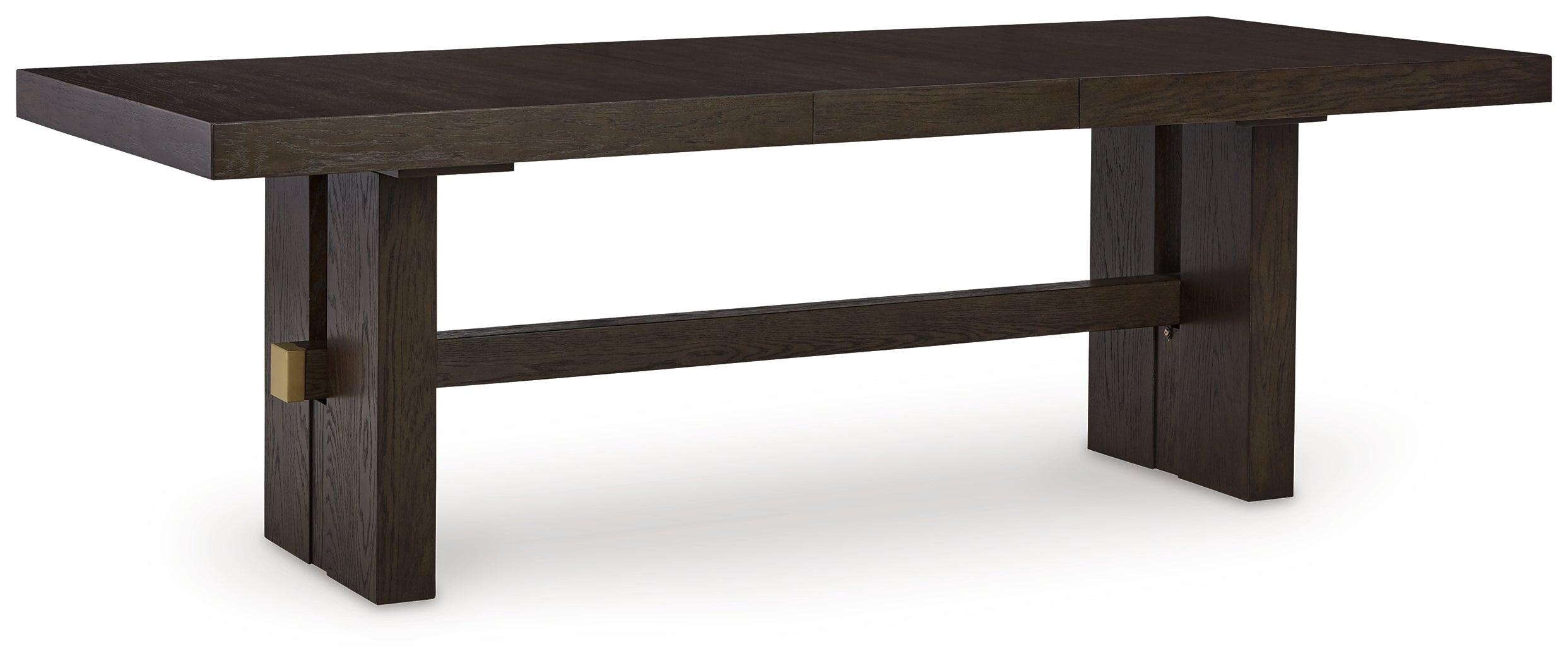 Burkhaus Beige/Dark Brown Dining Table w/ 6 Chairs