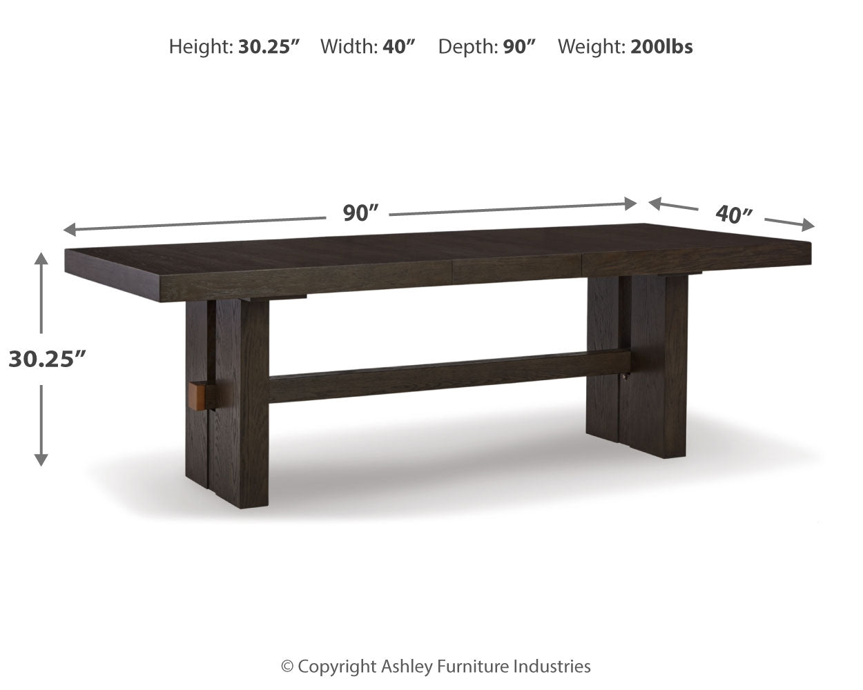 Burkhaus Beige/Dark Brown Dining Table w/ 6 Chairs