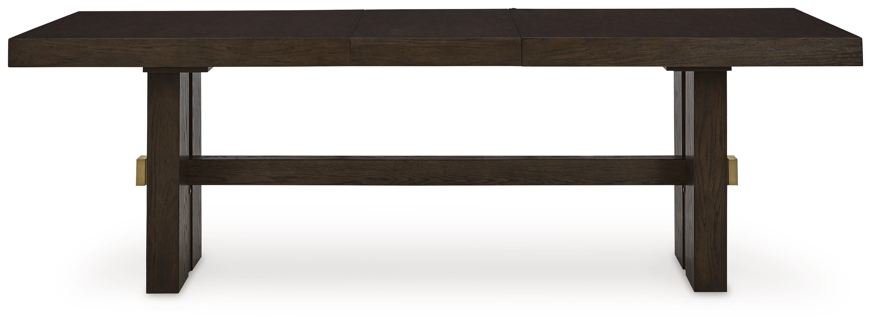 Burkhaus Beige/Dark Brown Dining Table with 6 Chairs