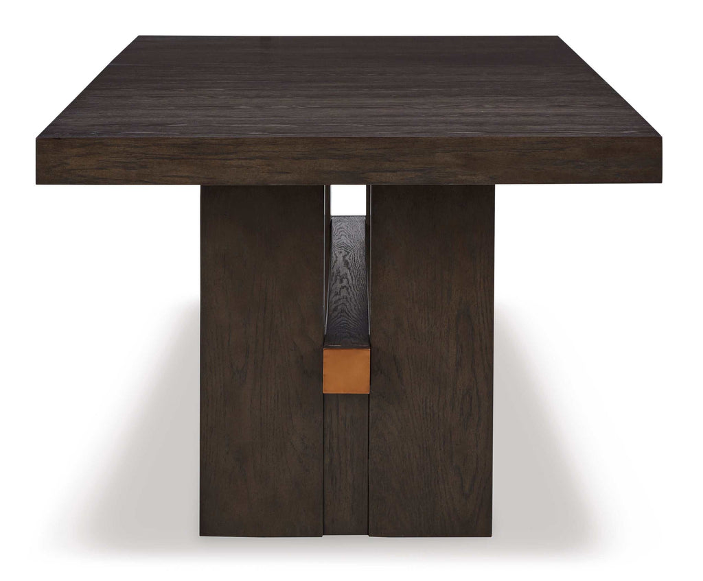 Burkhaus Dark Brown Dining Room Set / 7pc (4 side chairs)