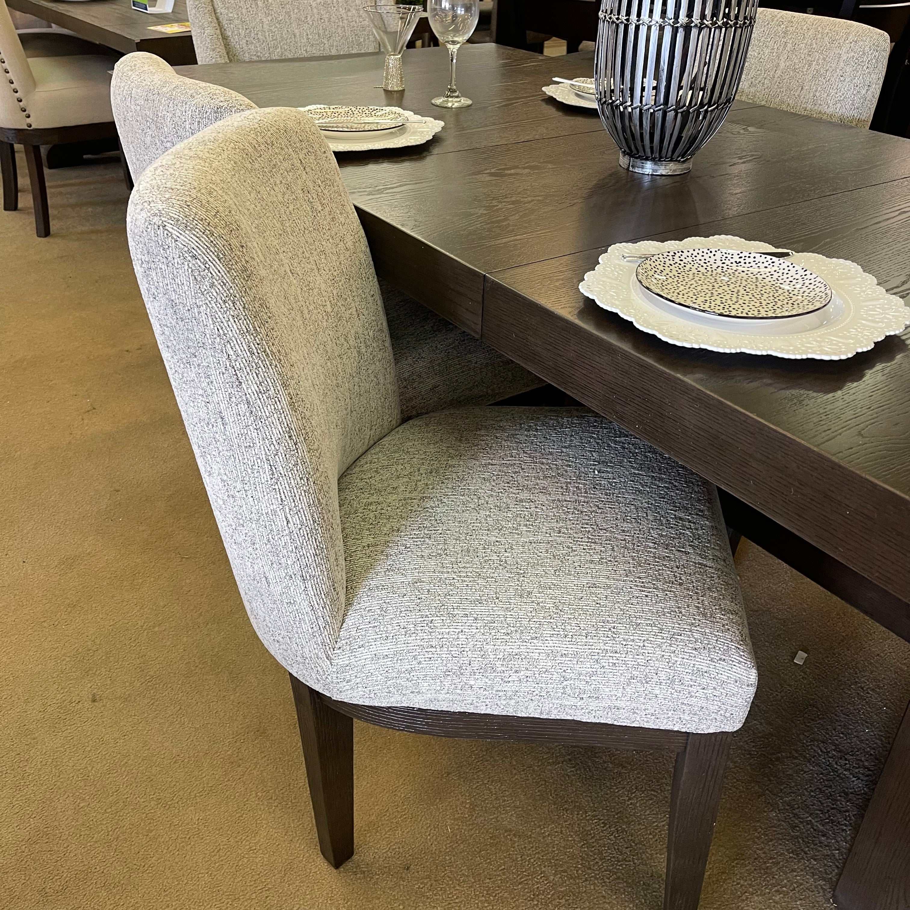 Burkhaus Dark Brown Dining Room Set / 7pc (4 side chairs)