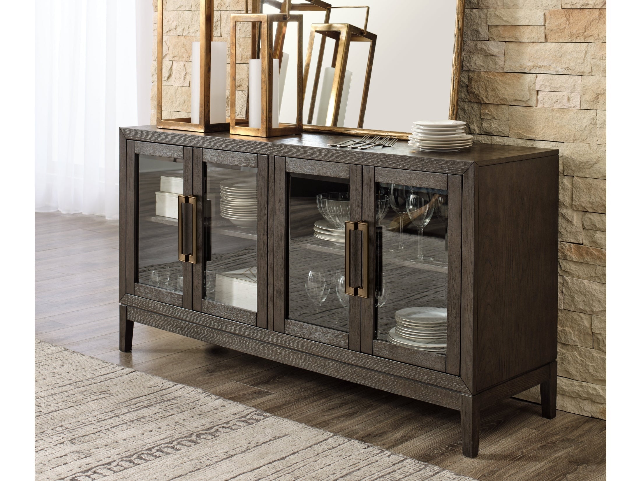 Burkhaus Dark Brown Dining Server