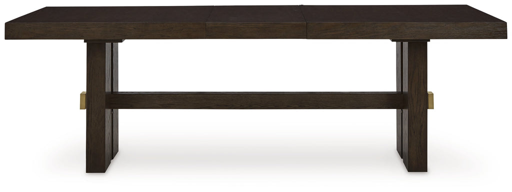 Burkhaus Dark Brown Dining Table and 4 Chairs