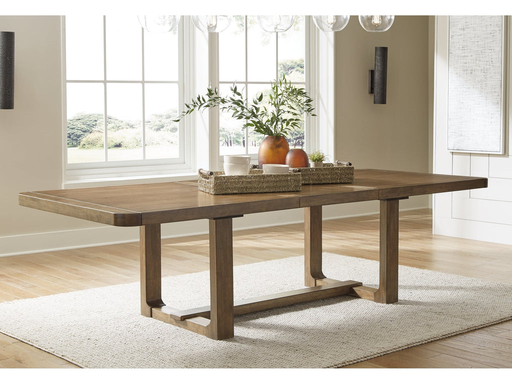 Cabalynn Light Brown Dining Table w/ Extension