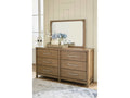 Cabalynn Light Brown Dresser & Mirror