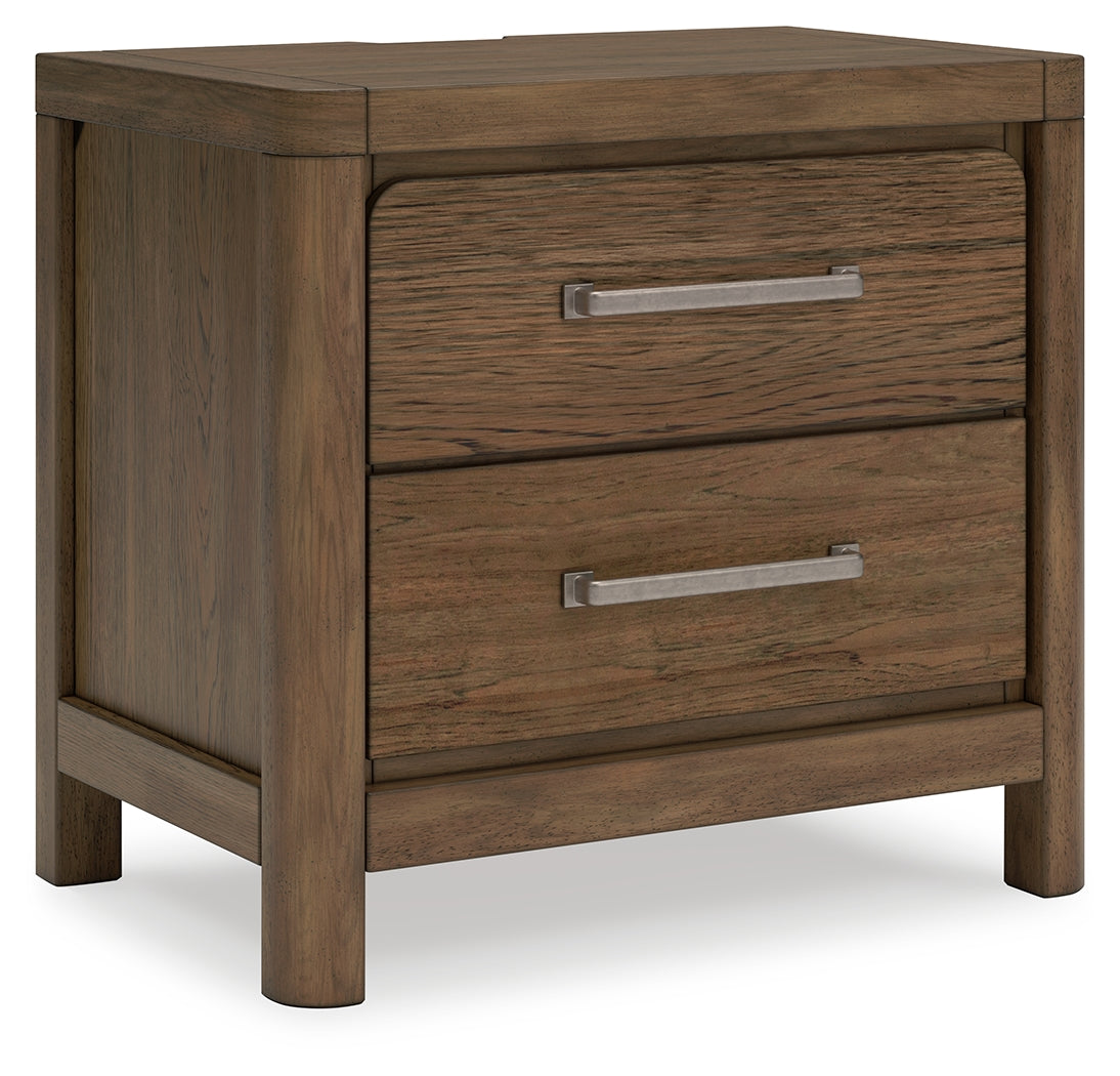 Cabalynn Light King Upholstered Bedroom Set, Brown
