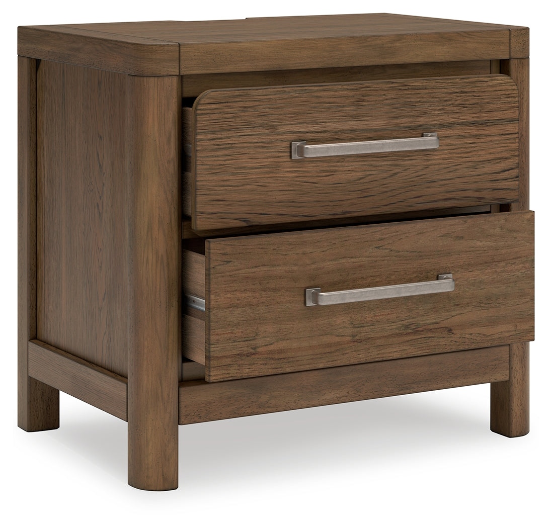 Cabalynn Light King Upholstered Bedroom Set, Brown
