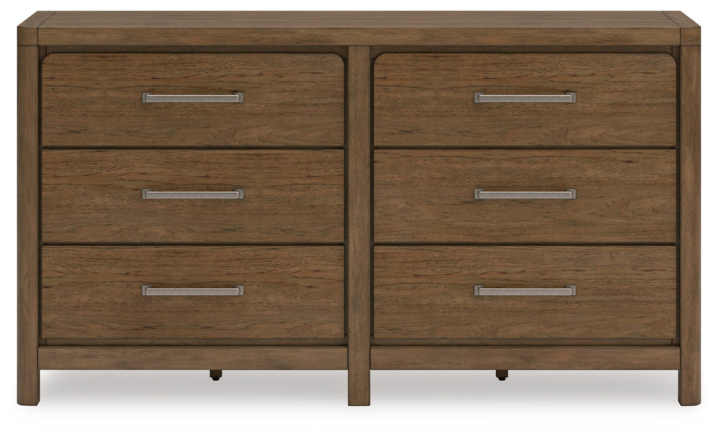 Cabalynn Light King Upholstered Bedroom Set, Brown