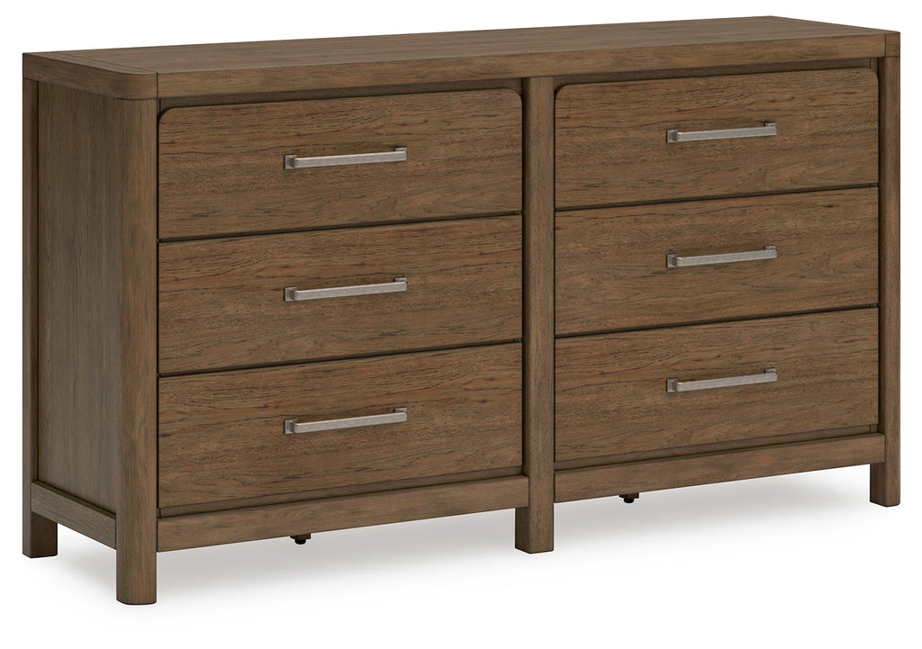 Cabalynn Light King Upholstered Bedroom Set, Brown