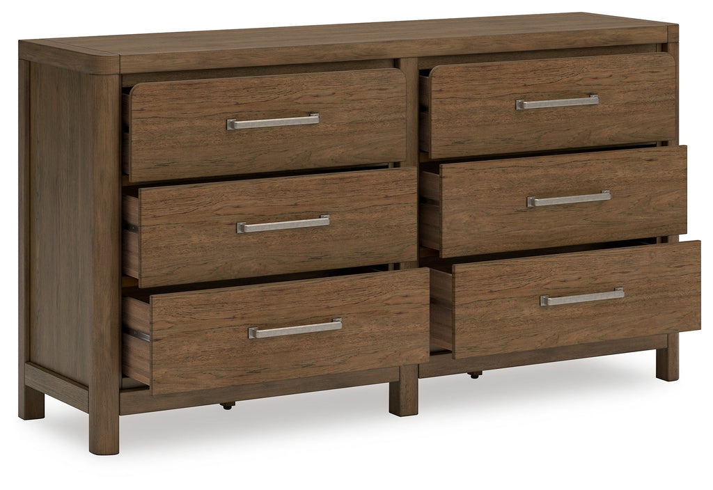 Cabalynn Light King Upholstered Bedroom Set, Brown