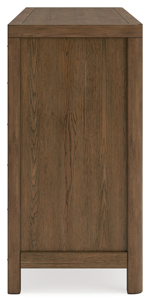 Cabalynn Light King Upholstered Bedroom Set, Brown