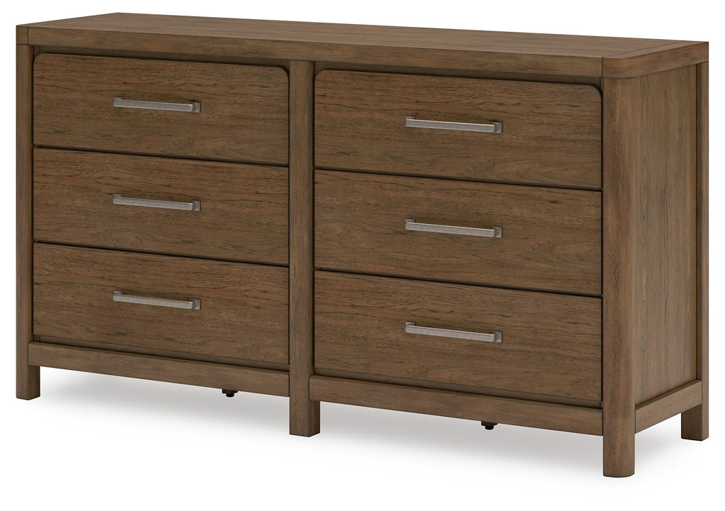 Cabalynn Light King Upholstered Bedroom Set, Brown