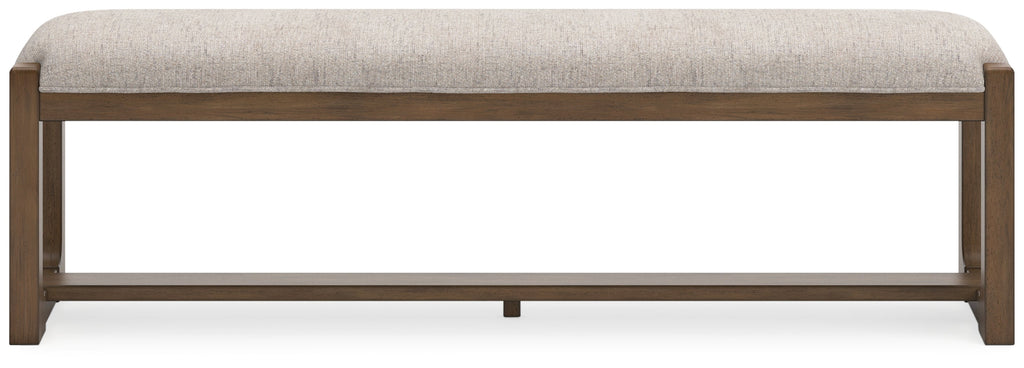 Cabalynn Oatmeal & Light Brown 63" Dining Bench