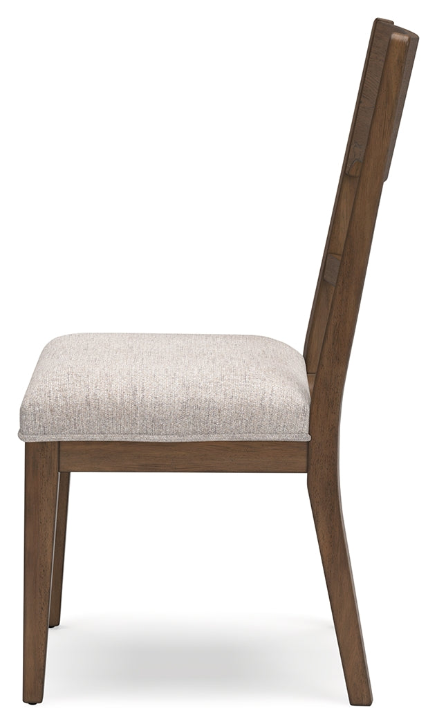 Cabalynn Oatmeal/Light Brown Extension Dining Table and 4 Chairs