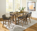 Cabalynn Two-tone Brown Counter Height Set