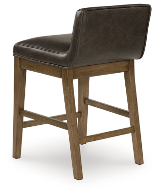 Cabalynn Two-tone Brown Upholstered Barstool (Set of 2)