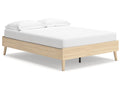 Cabinella Tan Full Platform Bed