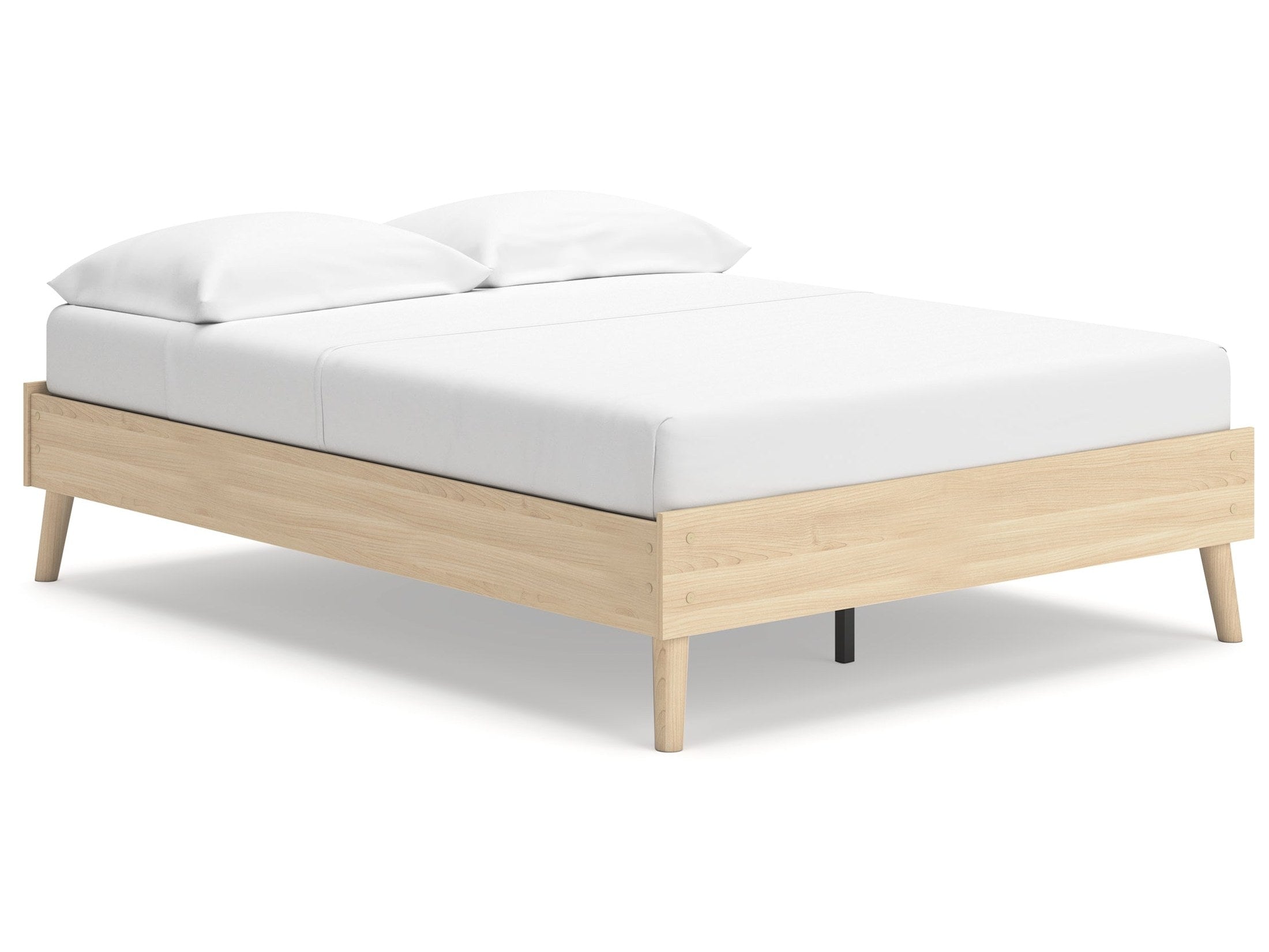 Cabinella Tan Full Platform Bed