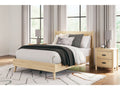 Cabinella Tan Full Platform Panel Youth Bed