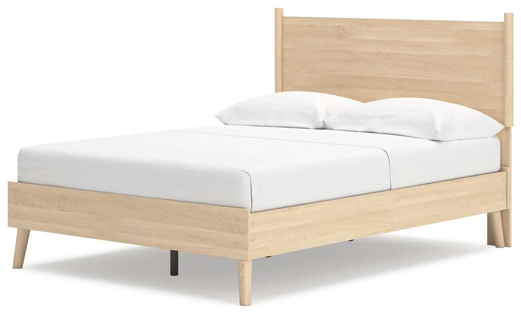 Cabinella Tan Full Platform Panel Youth Bed