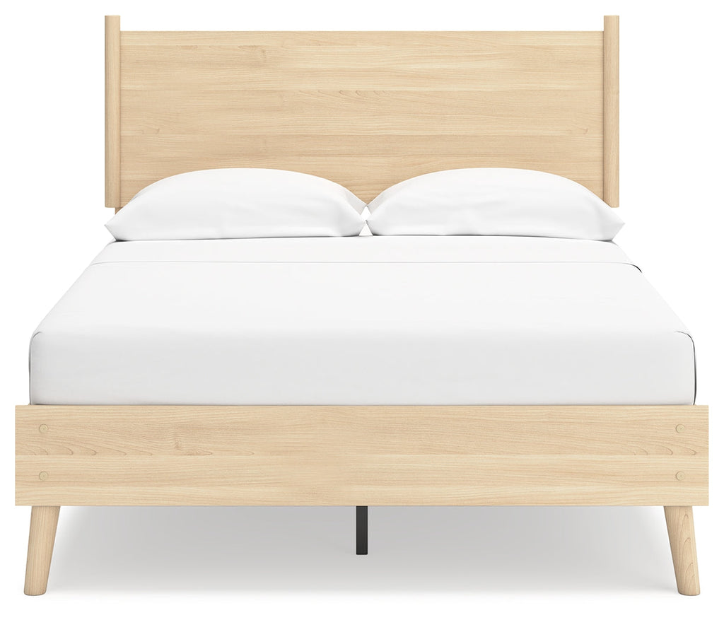 Cabinella Tan Full Platform Panel Youth Bed