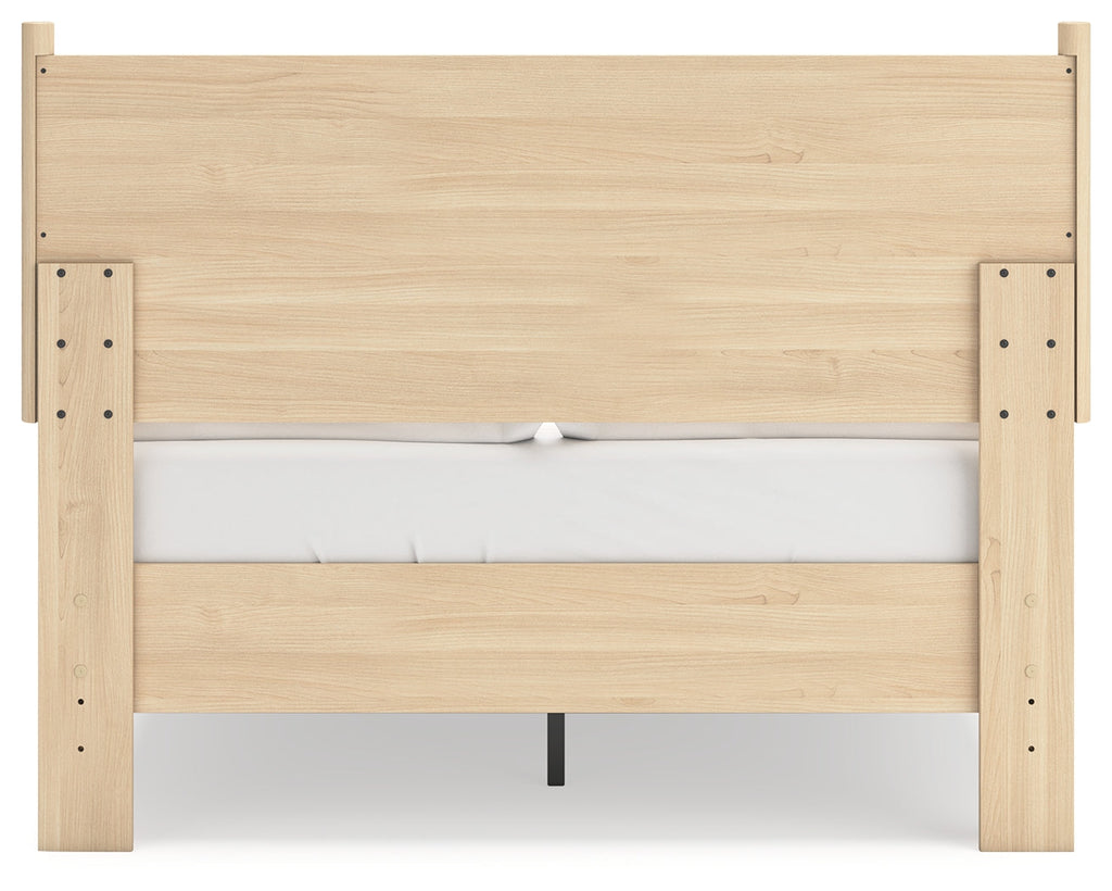 Cabinella Tan Full Platform Panel Youth Bed