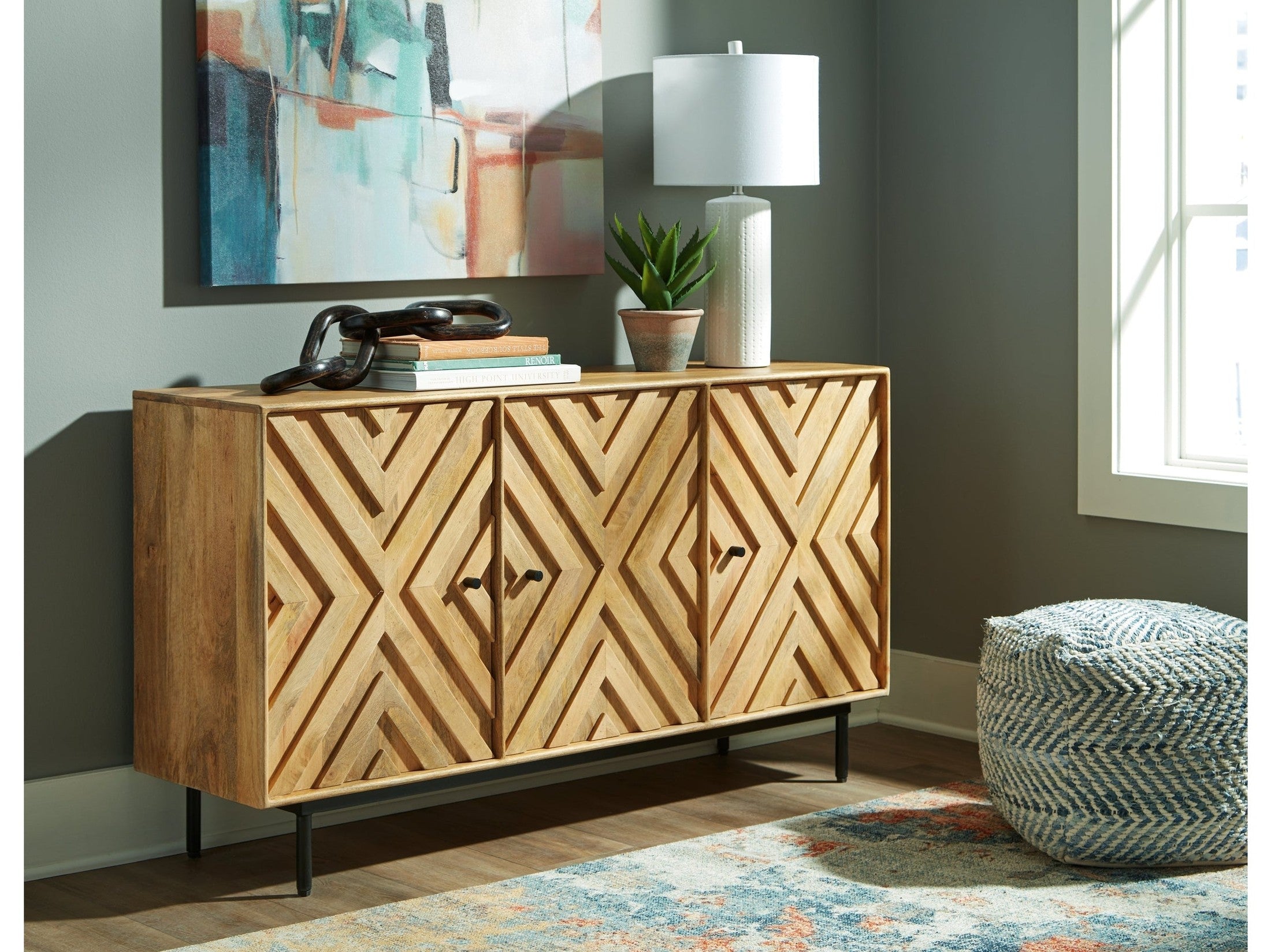 Cadewick Natural Accent Cabinet