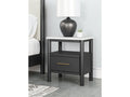 Cadmori Black/White Nightstand