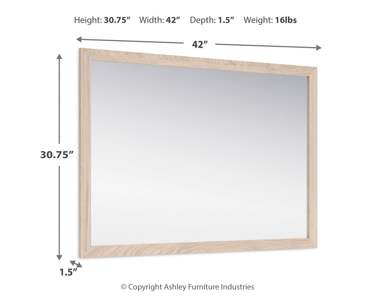 Cadmori Tan Bedroom Mirror