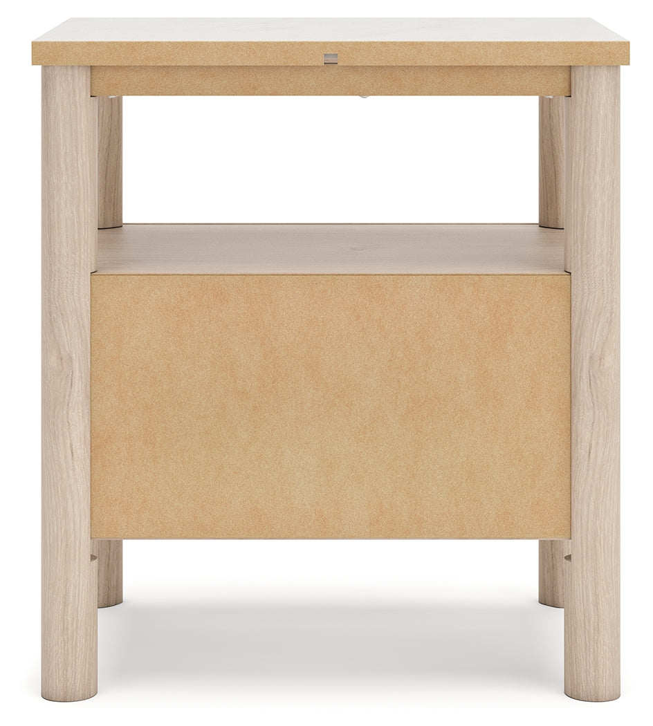 Cadmori Tan King Panel Bedroom Set with Dresser and 2 Nightstands
