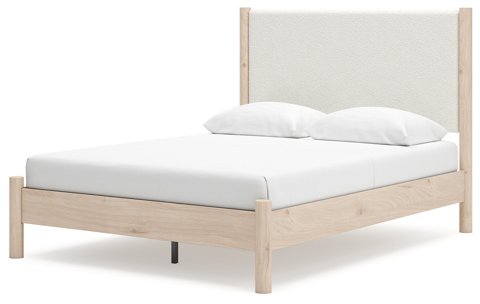 Cadmori Tan Queen Panel Bedroom Set with Dresser and 2 Nightstands