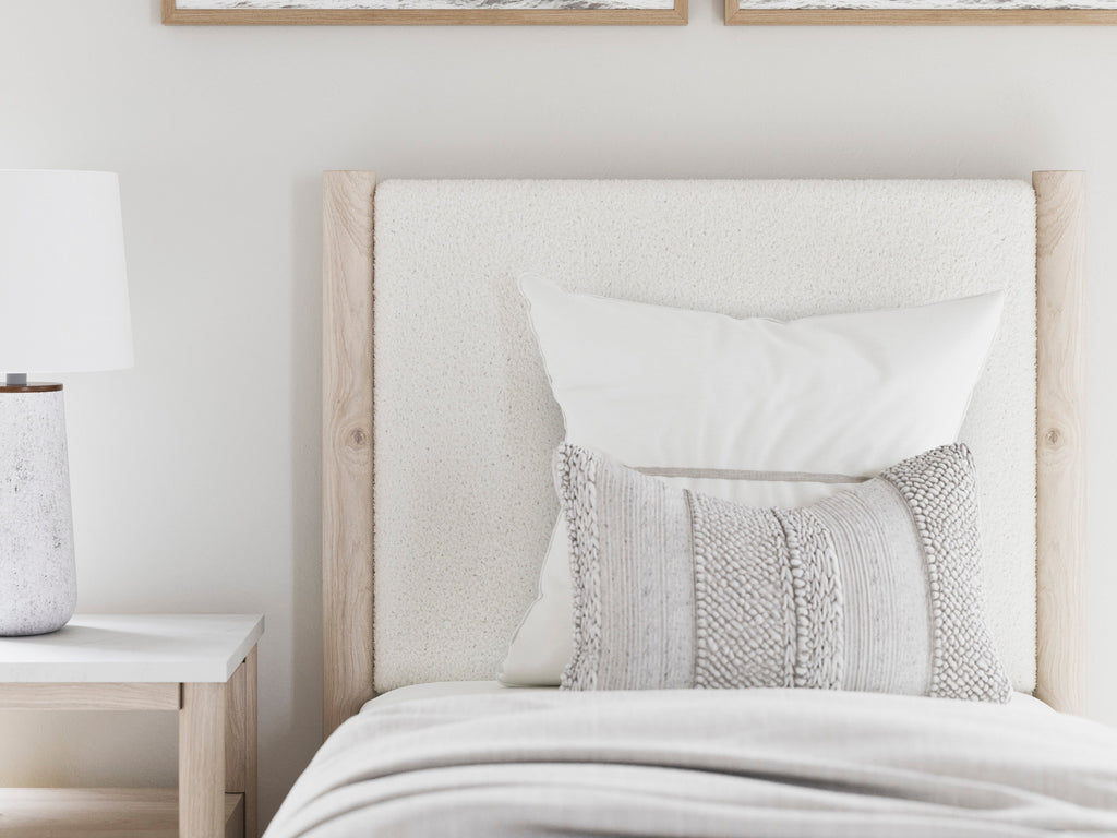 Cadmori Tan Twin Panel Bed