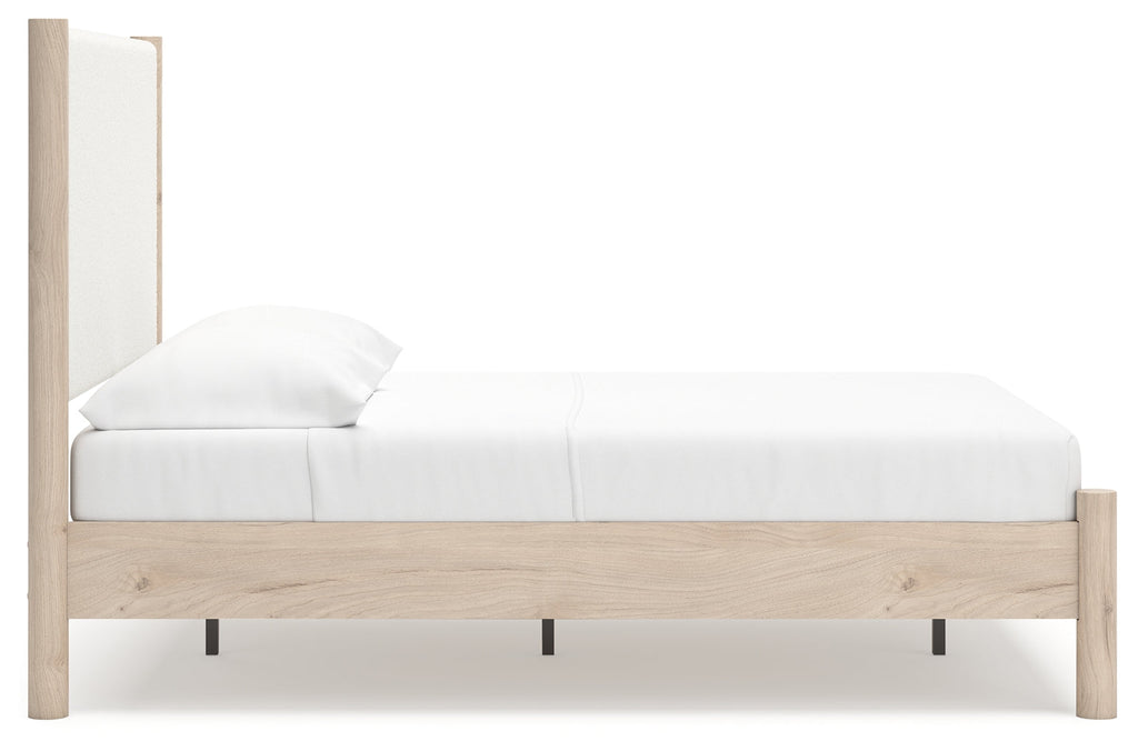 Cadmori Two-tone Full Upholstered Panel Youth Bed